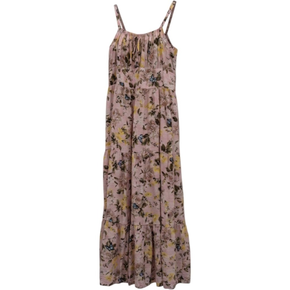 I.N.C. INTERNATIONAL Concepts Dress Womens 6 Multicolor Tiered Midi BOHO/BEACHY